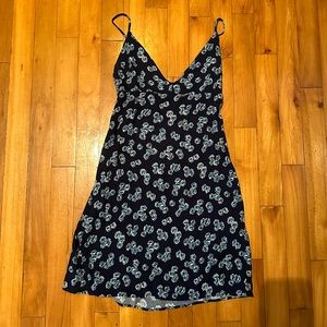 Reformation Blue Floral Dress